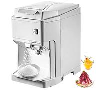 Electric Ice Crusher Machine, 250W Adjustable Fineness for Snow Cones, Shaved Ice, 1450r/m, High Capacity 400kg/H for Cocktails, Juices, Smoothies