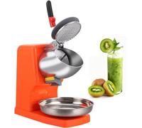 Electric Ice Crusher & Shaver, Snow Cone Maker with Splash-Proof Design, One-Button Operation for Smoothies and Frozen Drinks in Bars, Cafes, and Restaurants