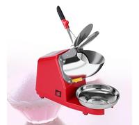 Electric Ice Crusher Shaver Stainless Steel Snow Cone Maker for Ice Cream, Cold Drinks, Fruit Desserts, and Cocktails with Dual Stainless Steel Blades