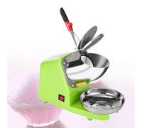 Electric Ice Crusher Shaver Stainless Steel Snow Cone Maker for Ice Cream, Cold Drinks, Fruit Desserts, and Cocktails with Dual Stainless Steel Blades