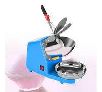 Electric Ice Crusher Shaver Stainless Steel Snow Cone Maker for Ice Cream, Cold Drinks, Fruit Desserts, and Cocktails with Dual Stainless Steel Blades