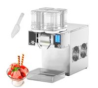 Electric Ice Crusher Slush Machine with 4 Cylinders & 10-Speed Control for Bars, Cocktails, and Dessert Shops