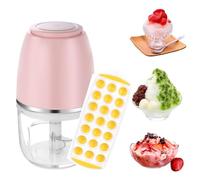 Electric Ice Shaver Machine, Portable Ice Crusher and Shaved Ice Machine with Ice Cube Trays, Ice Shaver Machine for Fine and Coarse Ice, Ice Crushers for Slushie, Snow Cones, Cocktails, Drinks