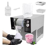 Electric Ice Shaver Machine, Stainless Steel Snow Cone Maker with Adjustable Speed for Home Use, Parties, and Commercial Spaces