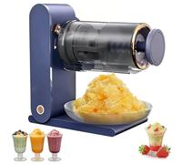 Electric Ice Shaver Machine, Tabletop Snow Cone Maker with Two Ice Mold Cups, USB Smoothie and Slushy Maker for Home Use