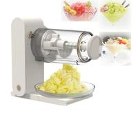 Electric Ice Shaver Machine, USB Rechargeable Snow Cone Maker, Shaves 30 Bowls on Full Charge, Key Clip Safety Design, Food-Grade Ice Cube Tray for Smoothies and Slush