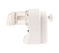 Electric Ice Shaver USB Rechargeable, Portable Snow Cone Maker for Home Kitchen, Quick Crush to Slush for Cocktails and Summer Drinks, White Plastic 29x115x18cm
