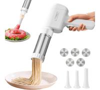 Electric Idiyappam Maker - 2025 New Idiyappam Maker Indian Electric, 40W Cordless Handheld Cordless Automatic Noodle Pasta Maker Machine with 5 Pasta Discs for Homemade Spaghetti Machine Kitchen