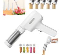 Electric Idiyappam Maker, Idiyappam Maker, Handheld Electric Pasta Maker, 5-in-1 Cordless Pasta Machine (White)