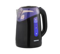 1.7L Cordless Electric Kettle Illuminating 2200W Geepas Black One Size