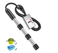 Electric Immersion Heater 2500W, Submersible Water Heater with Digital Temperature Display, Auto Power Off, Stainless Steel Safety Guard for Home/Industrial Use