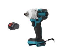 Electric Impact Wrench Brushless Motor Strong Torque 30000Amh Li-ion Battery LED Light Cordless for Car Tires Tool Impact Powerful Efficient Performance(Plug Charge)