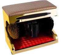 Electric Induction Shoe Buffer Polisher, Automatic Shoe Shine Machine with Spherical Brush, Dust Removal Polishing Kit for Home Hotel Office