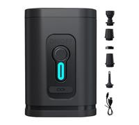 Electric Inflatable Boat Pump - Electric Inflation Pump, Automatic Air Blower for Inflatable Boats | with 5 Nozzles and Charging Cable, Vacuum Storage Bag for