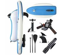 Electric Inflatable Kayak & Underwater Scooter - Heavy-Duty PVC Material, 9-Speed Adjustment, 200 kg Capacity, Detachable Paddle for Diving and Fishing