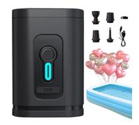 Electric Inflator Pump - Cordless Air Pump 30W | Electric Balloon Pump with Inflating and Deflating | Portable Fast Inflating with 5 Nozzles | Rechargeable Balloon Air Blower for L