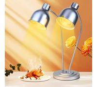 Electric Infrared Food Heat Lamp - Dual Head Commercial Food Warming Light for Catering and Food Preservation