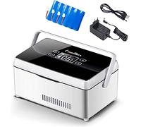 Electric Insulin Cooler Travel Case Insulin Cool Box Refrigerator Insulin Cooler Box Drug Refrigerator Portable Cooler Travel Case with Handle LED Display Refrigerator for Car, Home, Travel