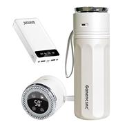 Electric Insulin Cooler Travel Case TSA Approved，USB Type-C Smart Cooling, 20000mAh Power Bank ，Large Capacity Medication Cooler for Travel ，Medical Cooler for Insulin (white,with 20000mAh Power Bank)