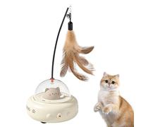Electric Interactive Cat Toy - 4.53x4.33x11.02 Inch Pet Toy, Teaser, Long Data Rechargeable Detection Device | Auto Play To Train Fun Activity