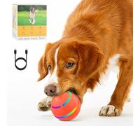 Electric Interactive Dog and Cat Ball Toy With Light - USB Rechargeable Automatic Rolling Toy, 2 Work Modes, Smart Moving Spinning for Small Medium Large Dogs