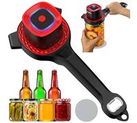 Electric Jar Opener, 2-in-1 Bottle Openers for Arthritic Hands, Red
