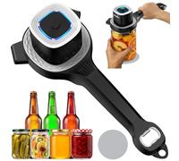 Electric Jar Opener, 2-in-1 Bottle Openers for Arthritic Hands, White