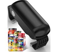 Electric Jar Opener with One Touch High Torque, Hands-Free Jar Opener for Seniors with Arthritis and Weak Hands, Fits Most Jar Sizes, Battery Operated Jar Opener Kitchen Tool, Grey/Black