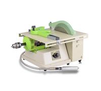 Electric Jewelry Polisher and Rock Cutting Machine, Adjustable Speed & Angle, Multi-Functional for Cutting, Grinding, Polishing Jade, Rock, Wood, Metal