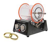 Electric Jewelry Tumbler Polishing Machine Kit, 3kg Capacity Swivel Cup, Adjustable Time 0-60min, Reel Size Φ14cm X 15cm, Long Service Life for Polishing and Trimming
