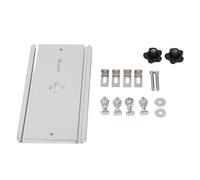 Electric Jig Saw Flip Board, Aluminum Alloy Router Table Insert Plate, Precision Center Hole Bushing for Woodworking, Stable Jig Saw Work Bench Flip Plate with Fixing