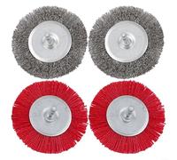 Electric Joint Brush Tool - 400W Motor For Effortless Weed/Moss Removal - Includes 2 Metal & 2 Nylon Brushes (110mm) - Adjustable Splash Guard & Telescopic Handle