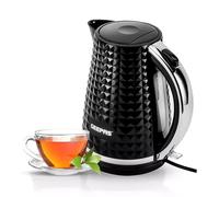 (Black) Geepas 1.7L Cordless Electric Kettle 2200W