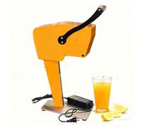 Electric Juicer, 48W Stainless Steel Juicer Machine with Corer & Double Blades, No Peeling Needed, 10s Fast Juicing for Pineapple, Dragon Fruit