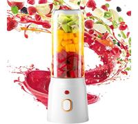 Electric Juicer Cup Equipped with 10 Stainless Steel Blades, Multi-Functional, Food-Grade Material, Anti-Misoperation Design, Portable USB Mini Fruit Blender for Travel, Sports and Kitchen