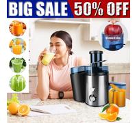 Electric Juicer Machine Juice Fruit Squeezer Slow Masticating 500ML Pulp Cup UK
