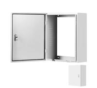 Electric Junction Box with Lock, Heavy Duty Wall Mounted Distribution Cabinet for Indoor/Outdoor Use, Secure Metal Enclosure without Back Panel