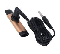 Electric Kazoos for Adults, Metal Electric Kazoo with Pickup, 9.8ft Sound Cable, Professional Electric Kazoo Kit for Adults, Musical Instrument (GOLD)