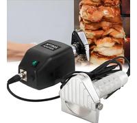 Electric Kebab Slicer - 80W Professional Shawarma Cutter with 0-8mm Adjustable Thickness, 3000 RPM, 60kg/hr - Ideal for Kebab, Fajita, Gyros, and Shawarma Preparation