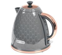 Homcom Electric Kettle, Fast Boil, 1.7L, 3Kw, Swivel, Auto Shut-Off, Grey