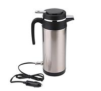 Electric Kettle, 1200ML 12V Stainless Steel Electric In-car Kettle Travel Thermoses Heating Water Bottle