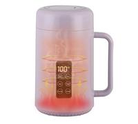 Electric Kettle, 1L Large Capacity, 500W 7-Min Fast Boil, 12H Timer & Auto Off, Quiet Design, for Coffee, Milk, Dessert, Porridge, Soup, Tea, Noodles