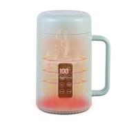 Electric Kettle, 1L Large Capacity, 500W 7-Min Fast Boil, 12H Timer & Auto Off, Quiet Design, for Coffee, Milk, Dessert, Porridge, Soup, Tea, Noodles