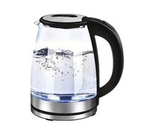 Electric Kettle 2.0L Glass Cordless Fast Boil Quiet Water Boiler with Blue LED Light - Auto Shut-Off, 360° Rotating Base, Borosilicate Kettle for Tea & Coffee by BorGanize