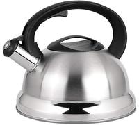 Electric Kettle 304 Stainless Steel Electric Kettle Gas Whistling Kettle Large Capacity Induction Cooker Universal Boiling Kettle Auto Shut Off and Boil Dry Protection Tech (color : Silver) lofty