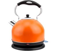 Electric Kettle 304 Stainless Steel Kettle,Tea and Hot Water Heater Cordless Serving Auto Shut Off,Removable Mesh Filter,Large Capacity Anti-burning Dry Electric Kettle (color : Orange) lofty ambition