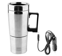 Electric Kettle, Car Kettle 350ML + 150ML Stainless Steel Car Electric Kettle Coffee Tea Water Heating Cup 12V kettle