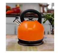 Electric Kettle, Cordless Kettle 2000W | Stainless Steel | anti-dry Protection | Auto Shut Off | Swivel Base with Light Indicator Jug Kettle for Coffee or Tea (Orange, 3L)