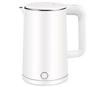 Electric Kettle Electric Repid Boiling Stainless Steel Kettle 1500W,Kettle with Boil Dry Protection Auto Shut Off,360°Swivel Base Rapid Boil/White Practical Warm as ever
