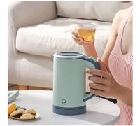 Electric Kettle, Electric Tea Kettle, Double Wall Electric Kettle, 0.8L Hot Water Boiler, Auto Shutoff And Boil Dry Protection, for Travel, Home, Office (green)